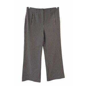 VERONICA BEARD Dova Houndstooth Wide Leg Pant Quiet Luxury Old Money USA Made 10